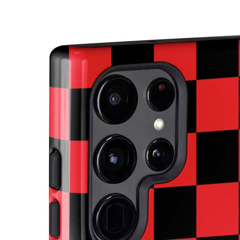 Sneakerhead Red Checkered Galaxy S25 Ultra Impact Case